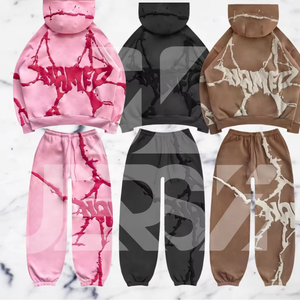 Conjunto de chándal de dos piezas para mujer Sudadera con capucha de manga larga y Joggers para Fitness Correr o descansar cómodamente - Product Image 1