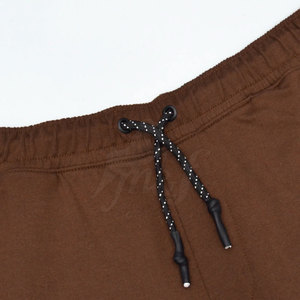 Short décontracté respirant pour hommes avec cordon de serrage à la taille coutures latérales coupe droite motif solide toile tissage toile type de tissu - Product Image 2