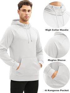 เสื้อกีฬาแบบสวมหัวมีฮู้ดผ้าฟลีซซับในลำลองสำหรับผู้ชาย - Product Image 3