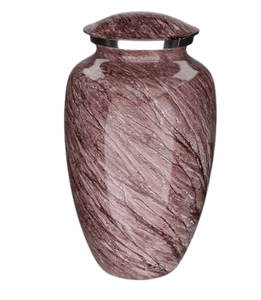 Urna recubierta de polvo de color púrpura Precio asequible Urnas de cremación de metal Fabricante Ceremonia funeraria Urna funeraria - Product Image 2