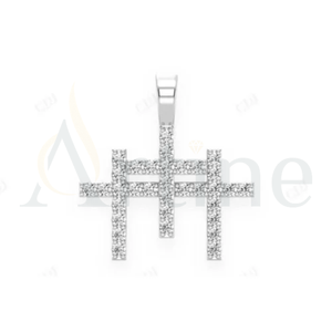 Bijoux personnalisés en or blanc fabriqués en diamants cultivés en laboratoire avec une clarté VVS améliorée - Product Image 1