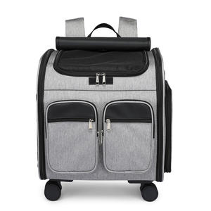 Sac de <span class=keywords><strong>transport</strong></span> <span class=keywords><strong>pour</strong></span> animaux de compagnie télescopique approuvé par la TSA des compagnies aériennes, pliable, respirant, en maille, avec roues amovibles, <span class=keywords><strong>valise</strong></span> <span class=keywords><strong>pour</strong></span> animaux de compagnie <span class=keywords><strong>pour</strong></span> les voyages - Product Image 6