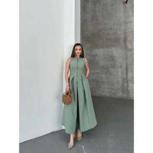 เดรสแขนกุดรุ่น 2522 พร้อมดีเทลซิป - Product Image 1