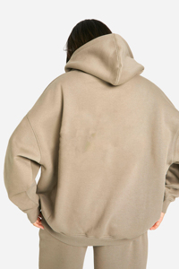 2025 nouveau arrivé à manches longues surdimensionné femmes sweat à capuche et sweats 100% coton français éponge matériel Hip Hop femmes sweats à capuche - Product Image 2