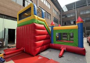 Château Gonflable, Château de Rebond, Maison de Rebond avec Toboggan, Structure Gonflable pour Enfants et Adultes, Souffleur Inclus, Matériau PVC, Utilisation Intérieure et Extérieure - Product Image 4