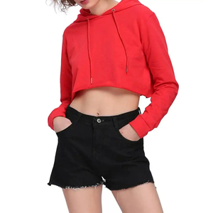 Sudadera Corta de Manga Larga para Mujer, Estilo Moderno, Venta al Por Mayor, Felpa, Secado Rápido, Transpirable, para Invierno y Otoño - Product Image 4