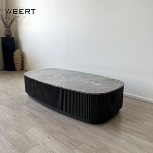 Wbert RH Nhà cung cấp thiết kế cao cấp đồ nội thất phòng khách rắn gỗ sồi Đá Cẩm Thạch Bàn cà phê - Product Image 4