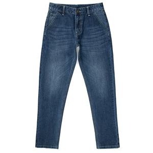 Pantalones vaqueros de mezclilla personalizados de último diseño de alta calidad para hombre, pantalones vaqueros rectos holgados con múltiples bolsillos azules, pantalones vaqueros de calle Hip Hop para hombre - Product Image 4