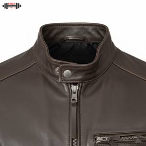 Veste en cuir pour femme de haute qualité avec logo personnalisé, nouvelle collection 2025, taille plus, rayée, respirante, chaude pour l'hiver, décontractée, col rabattu - Product Image 4