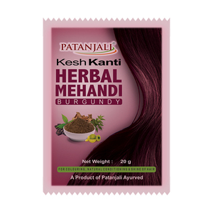 Patanjali Kesh Kanti Herbal Mehandi Borgoña 20g - Product Image 1