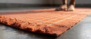 Tapete de Ejercicio de Yute Contemporáneo, Rectangular, Tejido, con Base de Goma Antideslizante, Grosor Medio, para Uso Doméstico - Product Image 3