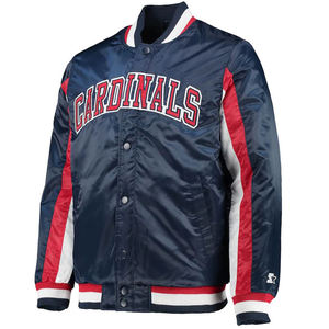 Veste bomber universitaire en satin enduit personnalisée de haute qualité, unisexe, hiver, broderie, hockey sur glace, devant, streetwear, respirante - Product Image 4