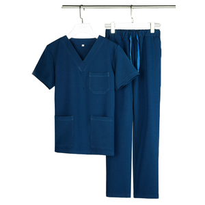 Haute qualité unisexe médical gommages à la mode uniformes hospitaliers personnalisé infirmière gommages ensembles tissu tissé en gros gommage costumes - Product Image 3