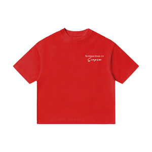 Camiseta Cuadrada de Algodón 100% Tejido, con Serigrafía, Bordado y Logotipo Personalizado, Ecológica, Estilo Urbano, Unisex, Fabricación OEM/ODM - Product Image 5