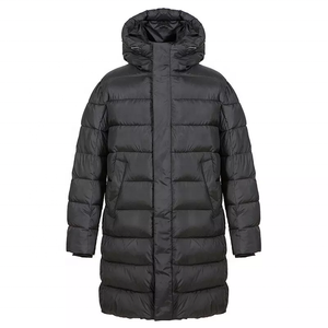 Veste d'hiver pour homme, manteau long et épais, style décontracté, mode plein air, avec capuche, noir, sport - Product Image 3