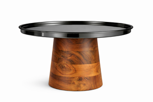 Base para Pastel de Resina Premium con Base de Madera, Elegante Soporte Redondo para Servir en Bodas, Fiestas, Hogar y Cocina - Product Image 6