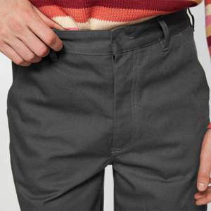 Canvas <b>Shorts</b> <b>Man</b> - Unisex, Regular Fit, Mid Waist, Wide Leg, <b>Knee</b> <b>Length</b>, Quick Dry and Garment-Dyed Cotton with Leather Patch - Product Image 5