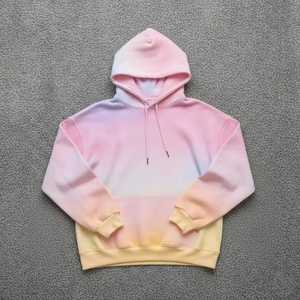 Sudadera con Capucha Impermeable de Forro Polar con Bolsillos, para Invierno, Oversize, con Pedrería, Teñido Liso, Bordado, Logotipo Personalizado, para Hombre - Product Image 1