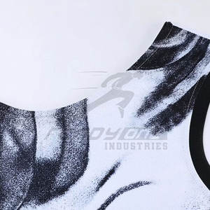 Ensemble d'uniformes de basketball personnalisés à manches courtes respirants avec design sublimé pour ligue estivale unisexe - Product Image 3