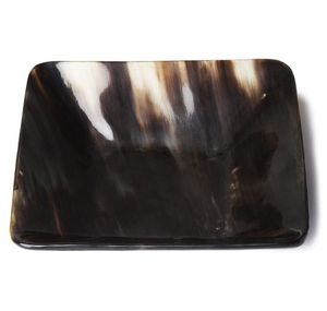 100% Table à manger en corne de buffle solide écologique bol de riz serveurs polis bas prix Artisan Aura plats et assiettes - Product Image 5