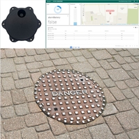 Smart Wireless NB-IoT LoRaWAN Sigfox Détecteur de capteur de surveillance de mouvement de couverture de trou d'homme LTE-M Smart City IoT Solutions Software