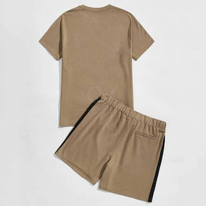 Conjunto de Camiseta y Pantalones Cortos de Dos Piezas para Hombre, Transpirable, Informal, de Verano, con Logotipo Personalizado - Product Image 6