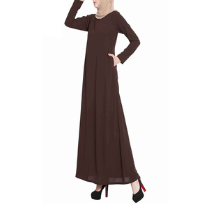 Robe abaya longue de style modeste pour femmes Dubai Fashion Thobe/Thawb du Moyen-Orient grande taille Burqa ample pour filles et femmes - Product Image 5