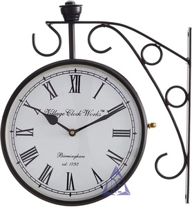 Reloj de pared moderno de estilo Vintage, diseño de Metal colgante de lujo con patrón de números y exhibición de agujas, regalo de decoración para el hogar y la Oficina - Product Image 2