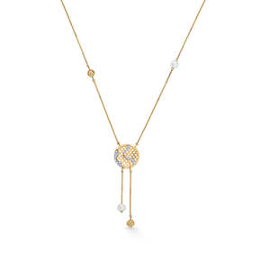 Collar de Moda de Varias Capas con Oro y Diamantes para Mujer - Product Image 3