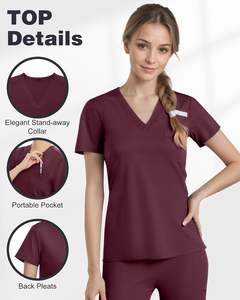 Confort Fit Scrubs Uniformes Ensembles En Gros Coton Polyester Survêtement Pantalon Médecins Infirmières Hôpital Médical Gommage Costumes 2025 - Product Image 6