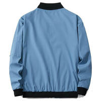Blouson Bomber en Satin de Haute Qualité, Direct Usine, Hiver, Imperméable, Respirant, Séchage Rapide, Réversible, Coupe Slim, Col Montant