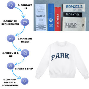 Sweat-shirt en éponge française graphique personnalisé pull surdimensionné Parke sweat à col montant pour femmes sweat-shirt à col montant en coton - Product Image 2