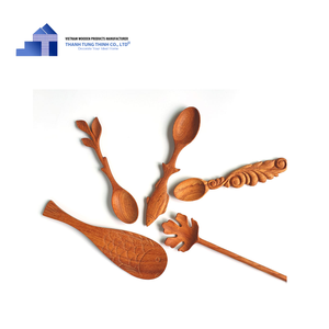 Nouvel article : Cuillère en bois personnalisée et durable, outil de cuisine unique, accessoires de cuisine, du fabricant vietnamien, vente en gros - Product Image 5