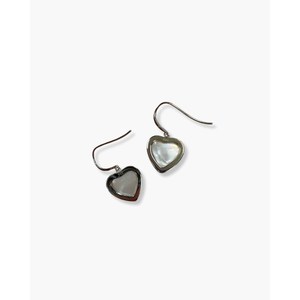 Pendientes de Gancho con Perlas Mabe Blancas en Forma de Corazón - Product Image 2