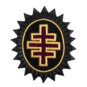 Banderín Masónico Bordado a Mano en Cuero Ligero Color Turquesa Azul, Precio de Fábrica al por Mayor - Product Image 5