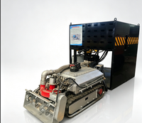 Robot de dragage amphibie à moteur diesel pour déchiquetage de boues en extérieur (rivière, lac), machine robuste pour l'extraction de boues en milieu urbain, garantie 1 an