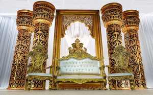 Délicieuse réception scène bougie lumière arrière-mur réception nuit fête scène bougie panneaux meilleure bougie murs toile de fond - Product Image 5