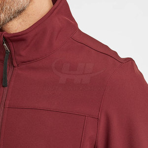 Softshell Jacket Breathable Eco-Friendly Men's <b>Stand</b> Collar Front Logo Customized Light <b>Weight</b> Winter Casual - Product Image 4