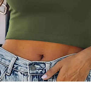 Camisetas sin mangas de algodón 100% ajustadas para mujer, Premium tela de punto de calidad, sublimación de Color sólido para todas las edades - Product Image 6