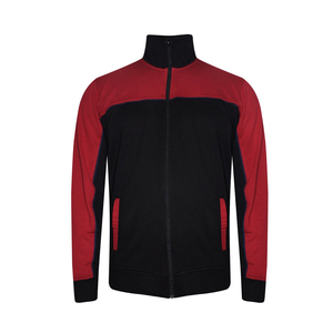 Custom High Quality Men's Black Hooded Tracksuit Full Zip Sweatshirt with Side Pockets and Matching Joggers Casual Sportswear - Product Image 5