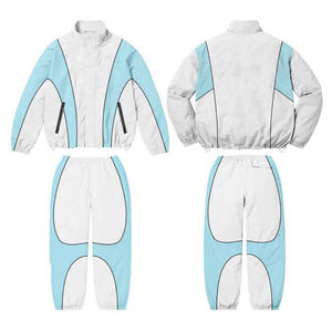 Conjunto Deportivo de Dos Piezas de Nailon y Poliéster Personalizado de Verano, Chaqueta Cortavientos y Pantalones Deportivos para Hombre - Product Image 5