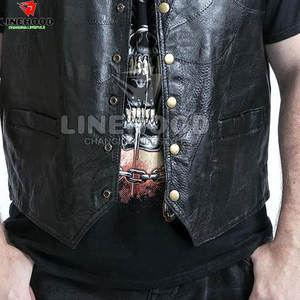 Ropa exterior de invierno para hombre superventas, Chaleco de cuero transpirable de nueva moda, servicio OEM disponible - Product Image 5