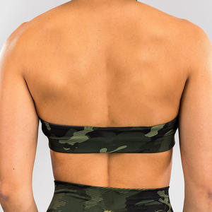 Custom Womens Sports Bra Forest Camo Pattern Gym Fitness Bra OEM Available - Product Image 4