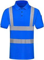 Polo de sécurité haute visibilité réfléchissant pour homme, jaune, manches courtes, uniforme de travail toutes saisons, usage de garde, autres matériaux