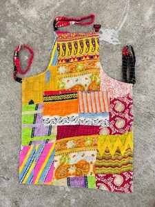 Wholesale Vintage Kantha Quilt <b>Apron</b> Handmade Patchwork Quilted <b>Apron</b>, Bohemian Cotton <b>Apron</b> for Women <b>Kitchen</b> <b>Apron</b>, All Size - Product Image 5