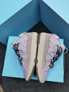 Chaussures de marche de luxe de haute qualité pour hommes, en daim rose, à lacets, montantes, pour la course à pied, modèle Hombre Force - Product Image 2