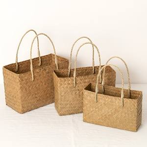 Bolsos de lujo de fibra marina, bolso de mano de alta calidad de fibra marina, precio de mayoreo, bolso de rafia tejido - Product Image 3