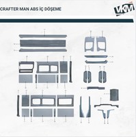 Juego de Accesorios Interiores TG de Alta Calidad para Mercedes Sprinter, Plástico ABS, 100% Compatible, para Vehículos y Minibuses, Volante a la Derecha/Izquierda