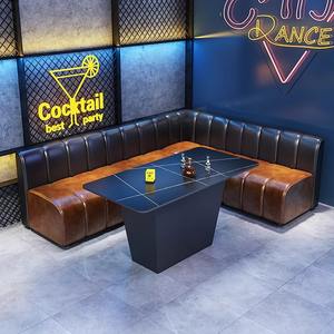 Personnalisé Moderne Minimaliste En Forme De U Mur Face Canapés pour Bars Musique Restaurants Cafés Tables Chaises Clubs KTVs Sièges - Product Image 3