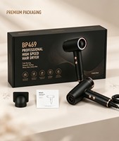 Sèche-cheveux professionnel haute vitesse 110000 tr/min Moteur BLDC sans balais 1400W Protection thermique ionique négative Concentrateur magnétique